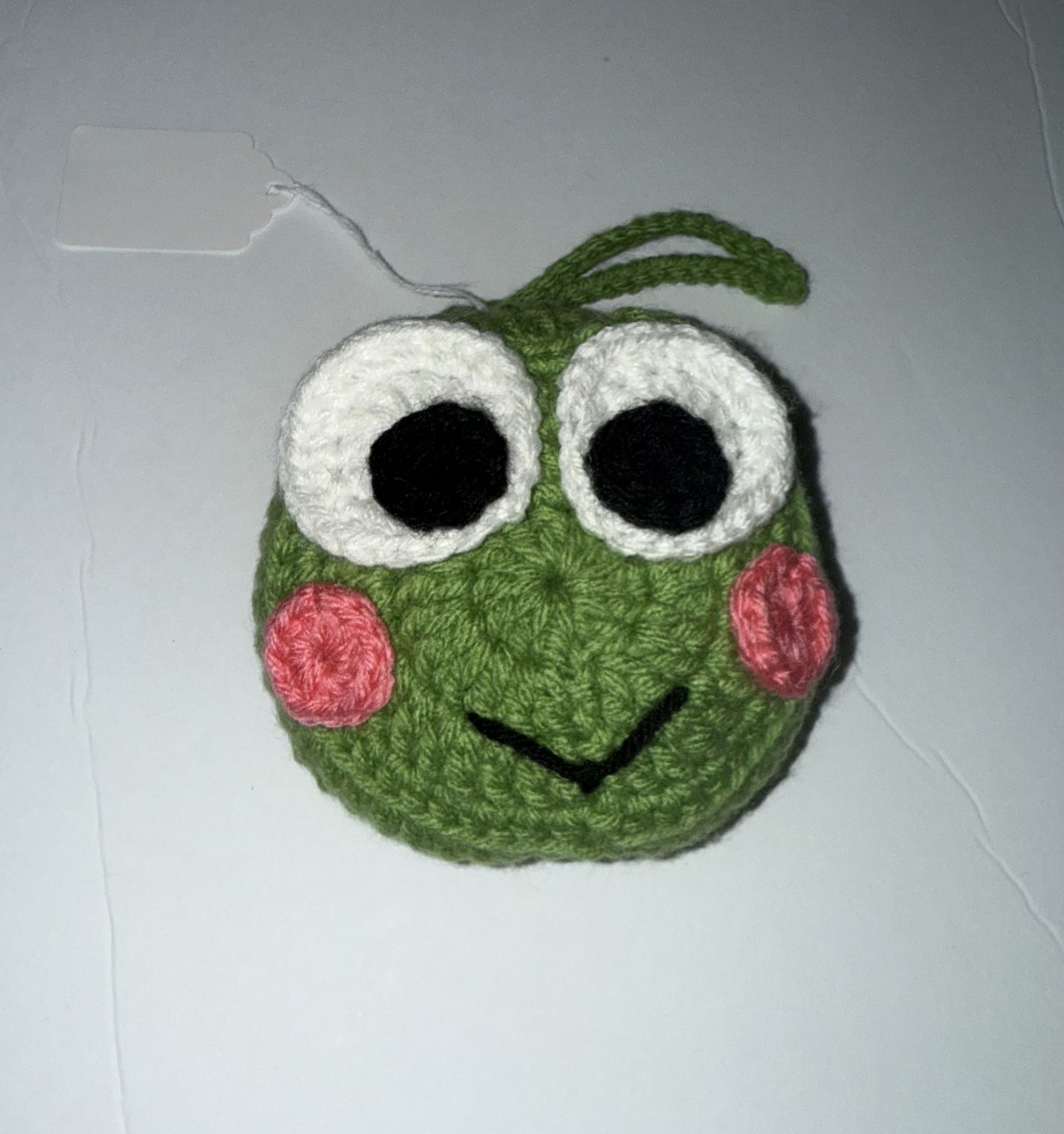 Handmade Crochet Keroppi Bag/charm Water Bottle Holder