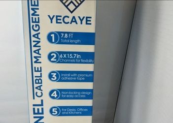 Yecaye Cable Management Channel 7.8 FT