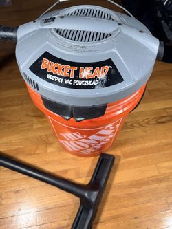 Bucket Head Wet/Dry Shop Vacuum Powerhead w/ 5-Gal Home Depot Bucket Hose Wand