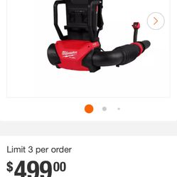 Milwaukee M18 Backpack Blower With 2-12.0 Batteries 