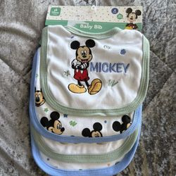 Mickey Mouse Bibs $5 New !! 
