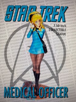 Female Star Trek medical officer statue