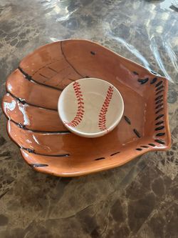 New Baseball Themed Appetizer Serving Dish