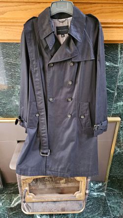 Banana Republic black women's lg rain trench coat