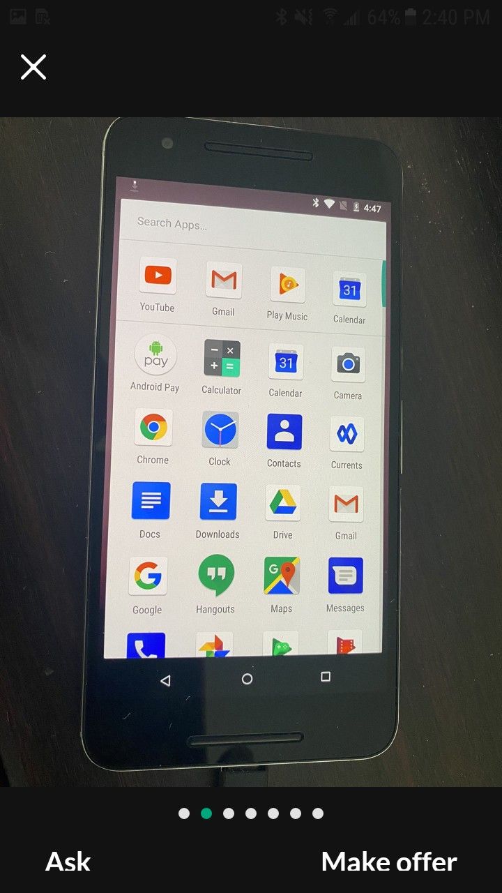 GooGle Nexus 6p Huawei 32gb Unlocked Any Sim Android Phone