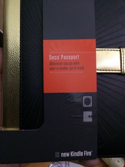 New! Griffin Deco Passport New Kindle Fire Folio Case