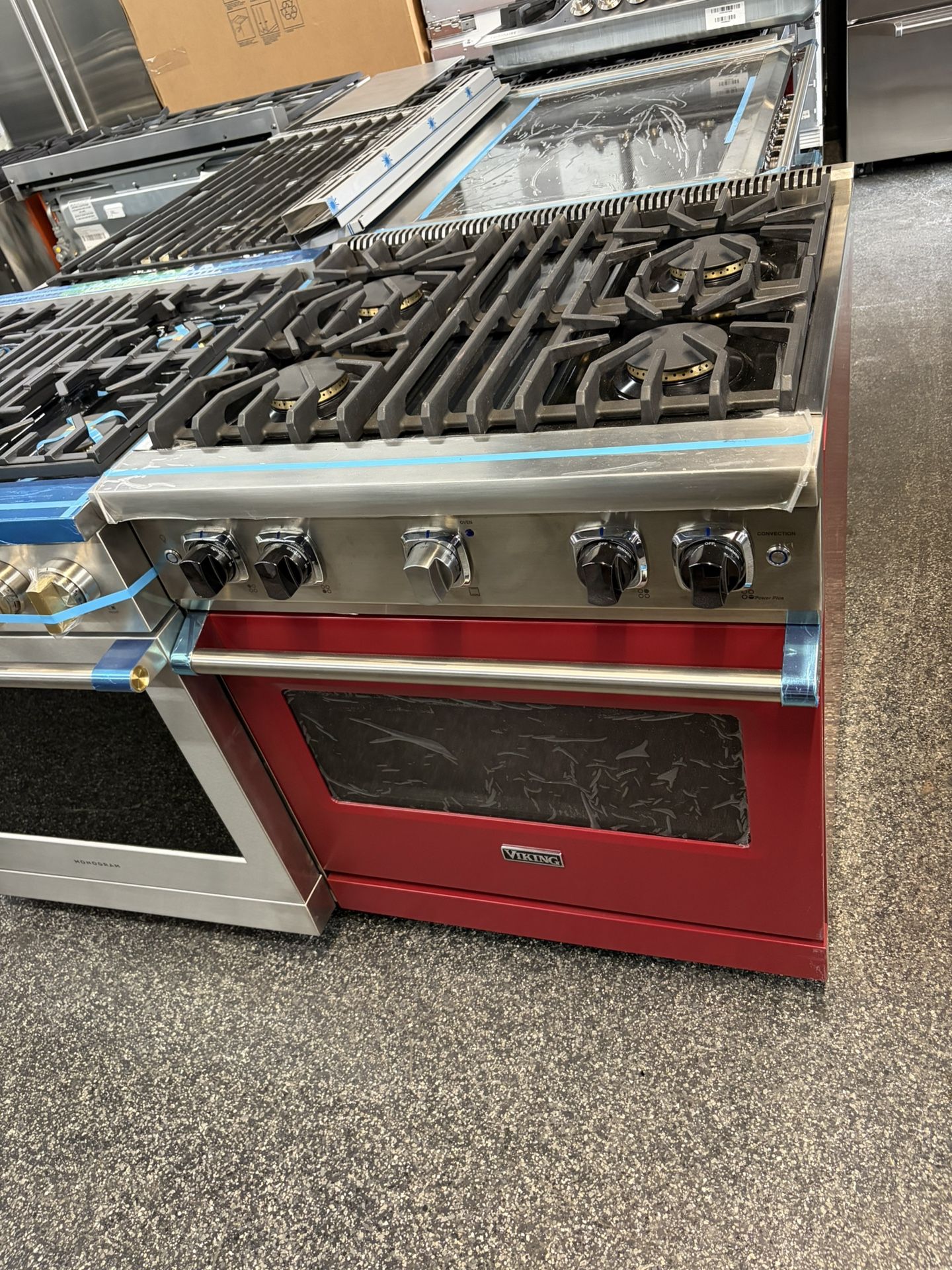 Viking 5 Series Red 30 Inch Gas Range Stove 
