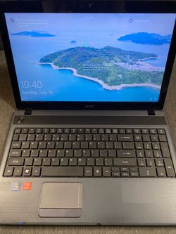 Acer 15.6” Laptop w/Healthy Battery and Charger