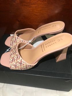 Lauren Conrad Woven Block Heels