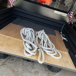 2 Pieces Of Heavy Duty Rope Good For Exercise Or Swingset Good Shape