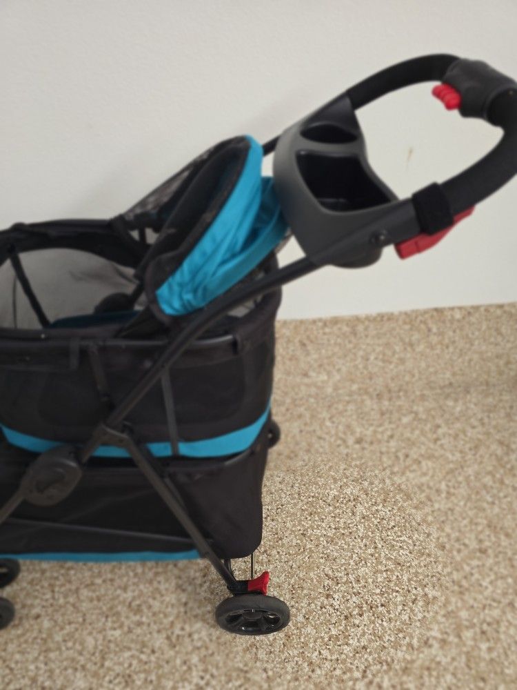Dog Stroller + Various Accessories