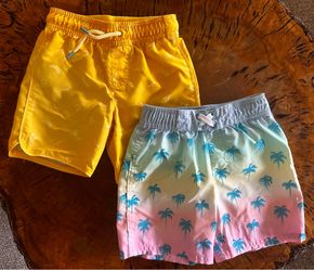 5T Boys swim trunks (2 pair)