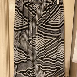 Worthington Women Skirt Black And White Size PM
