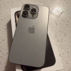 iPhone 15 Pro, Natural Titanium, 128GB