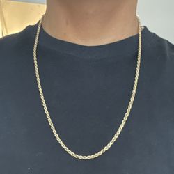 10k Gold Hollow Rope Chain