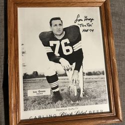 Lou Groza Autographed Photo