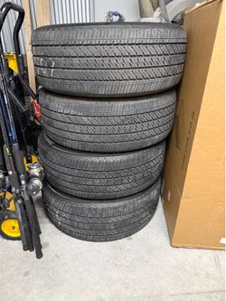 4 USED TIRES 275/50R22 BRIDGESTONE ALENZA