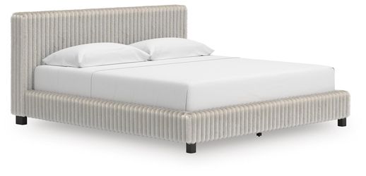 Birmonton White King Upholstered Bed