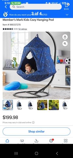 Kids cozy hanging pod