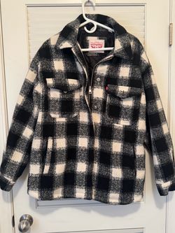 Levi's Buffalo Plaid Wool Blend Shacket