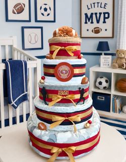 San Francisco 49ers diaper cake