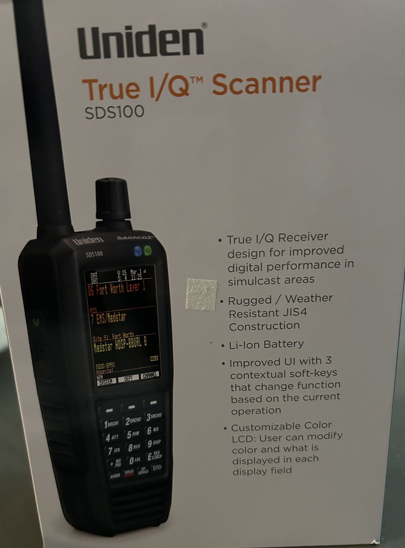 Uniden SDS100 True I/Q Scanner