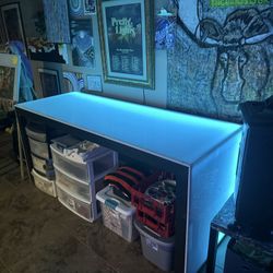 LED light reactive DJ booth/stand