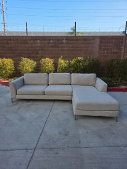 Modern Sectional Sofa Jonathan Louis with Chaise Beige Free DELIVER