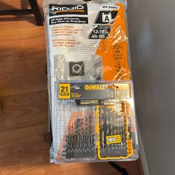 Dewalt Drill Bit Set And Rigid Shop Vac Filter 