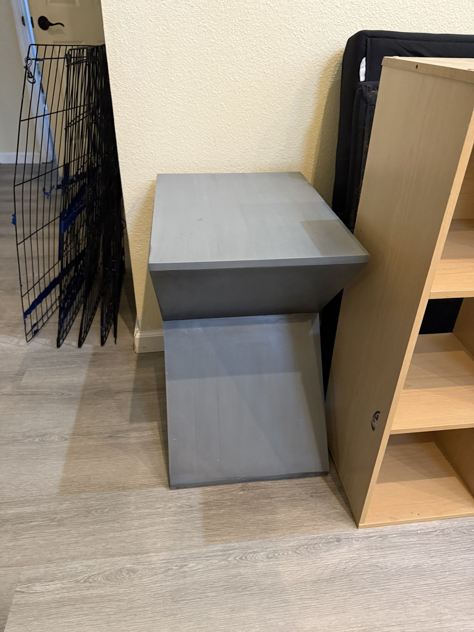 Gray side table