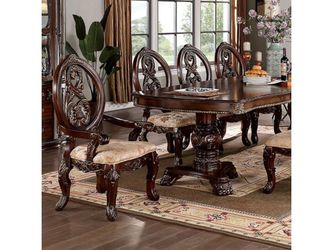 Normandy Brown Cherry Dining Table w/ 2 Leaves