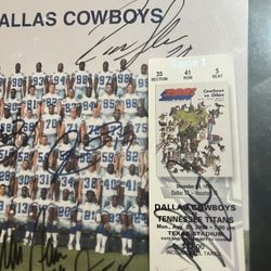2003 Dallas Cowboys Autograph Team Photo 