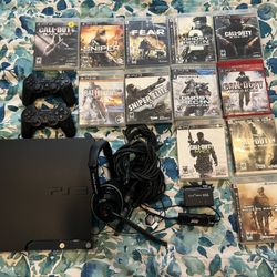 PS3/Headset/Controllers/Games