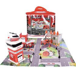 Sunny Days Entertainment Maxx Action 40 Piece Fire and Rescue Playset 