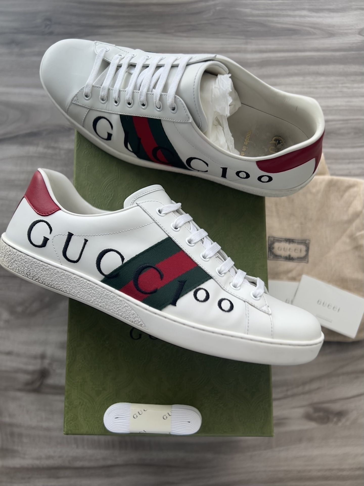 Gucci Ace GG 100 RARE Size 12 (Gucci 11) Men’s