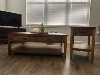 Farmhouse coffee and side tables set