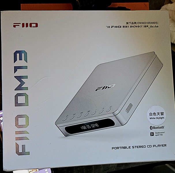 BNIB FIIO DM13 Portable Bluetooth Stereo CD Player/Rip/Burn