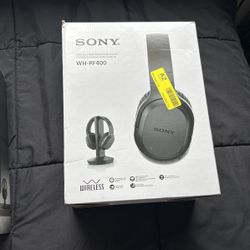 Sony WH-RF400 Wireless Stereo Headphone System, Black