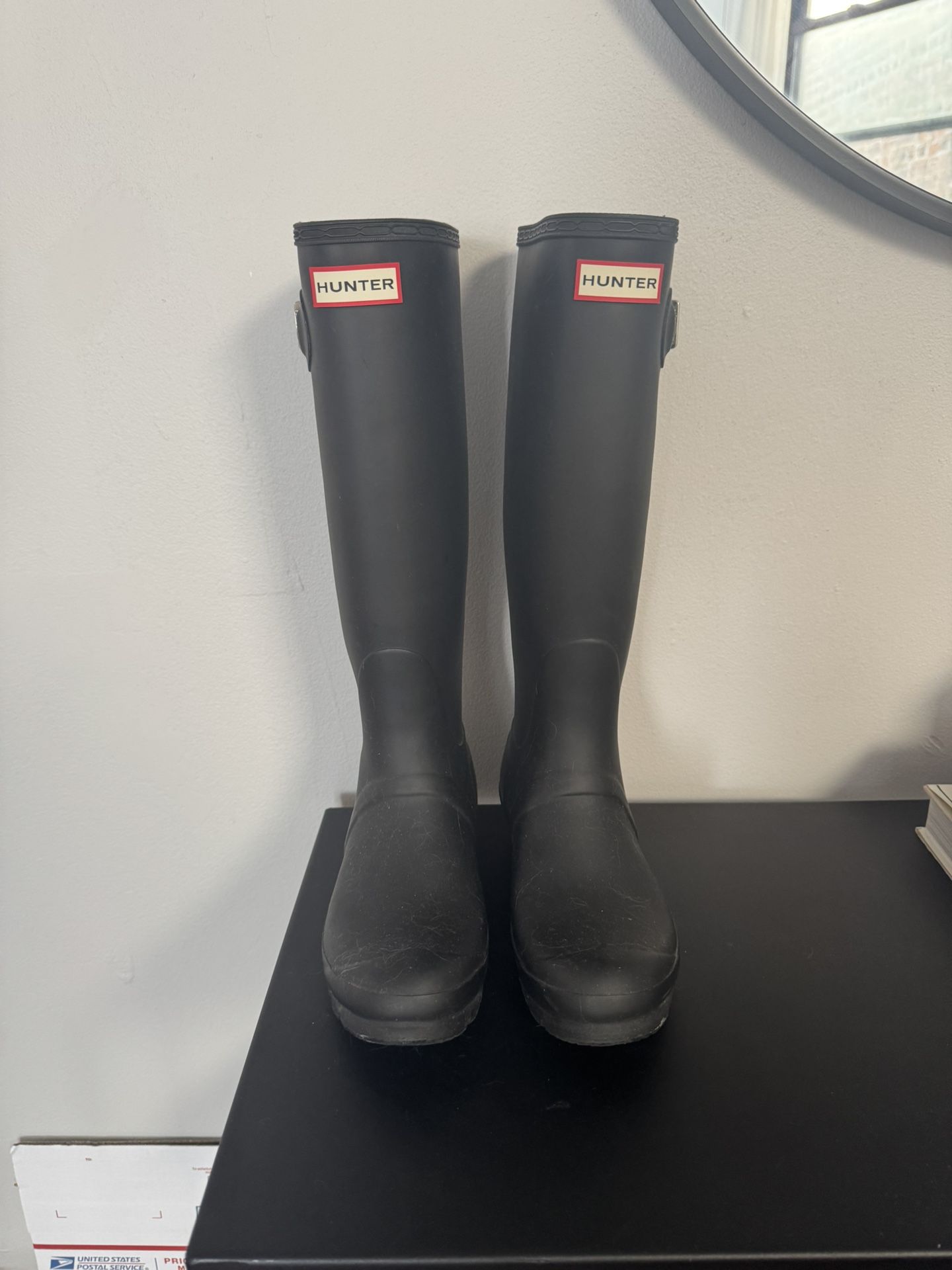 Hunter Women's Black Rain Boots