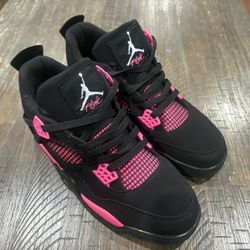 Pink Thunder Jordan 4s