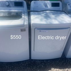 (Used normal wear) beautiful LG Washer And Dryer (1 Year Warranty)