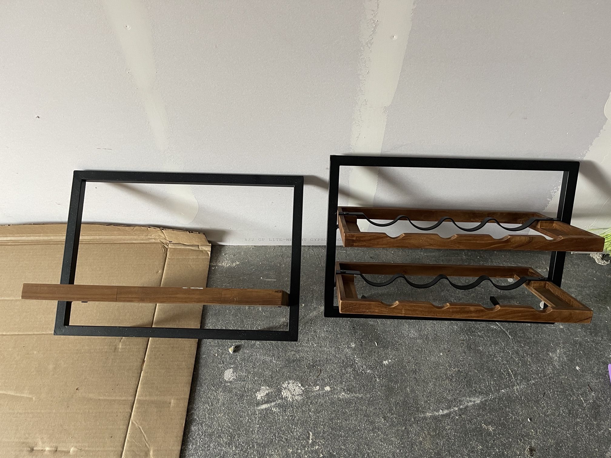 Wine Rack And Shelf (x2)