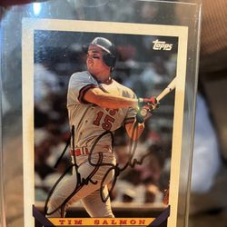 Tim Salmon California Angels Baseball Autographed Items