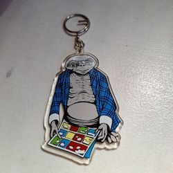 ET Extra Terrestrial Movie Promo Keychain Vintage