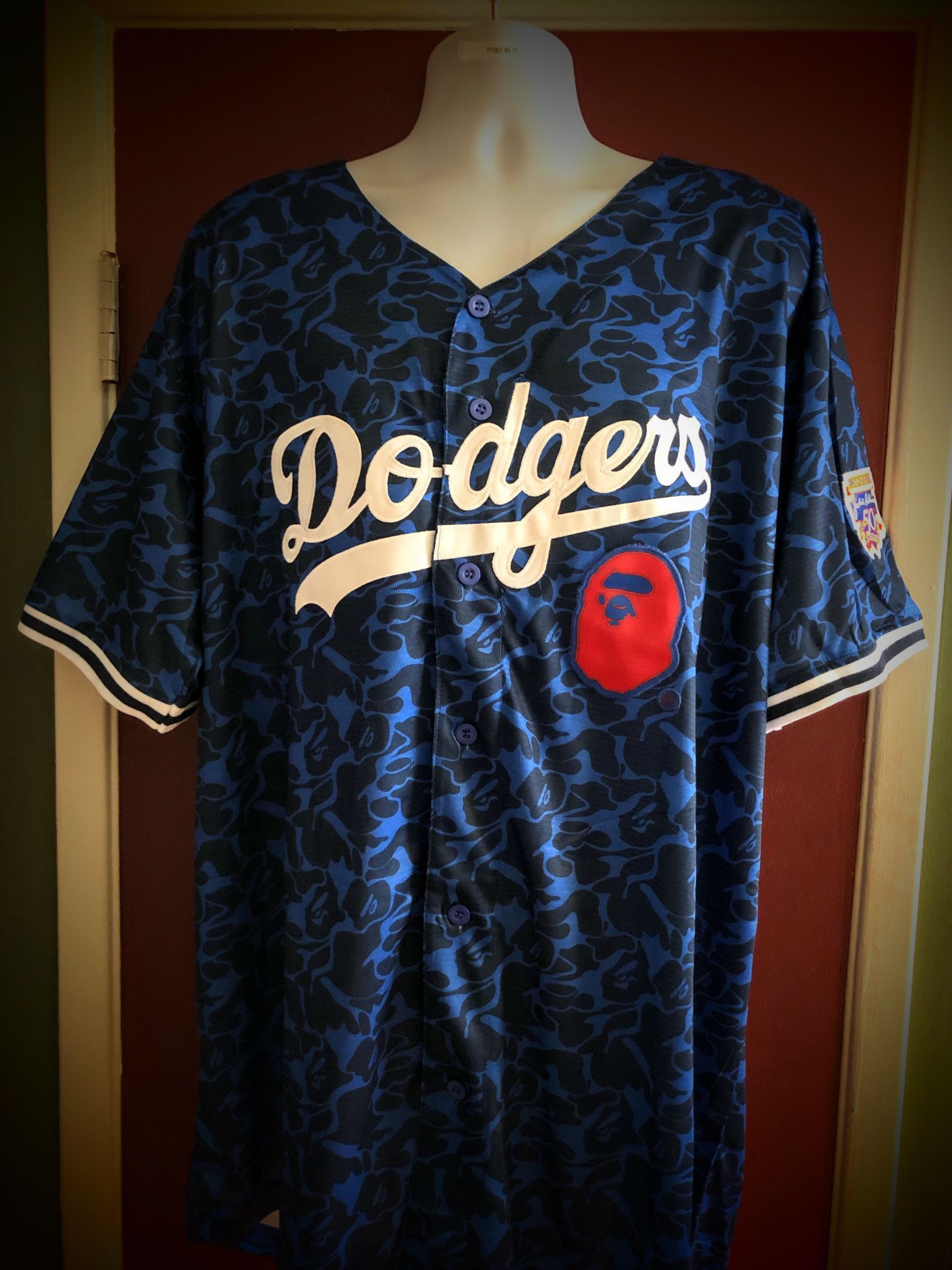 Los Angeles Dodgers #93 BAPE MLB Baseball Jersey  
