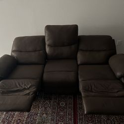 3 Seat Manual Recline Sofa Ashley Brand 