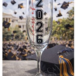 Graduation Champagne Glass