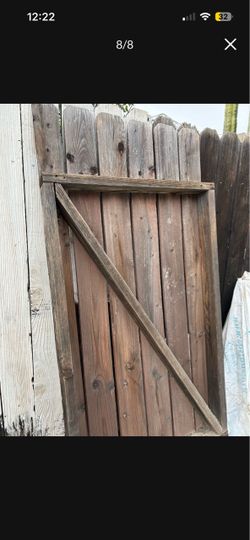 Wood gate 31”
