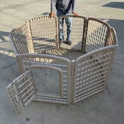 New In Box 34 Inch Tall 8 Panels Indoor Outdoor Dog Pet Exercise Playpen Fence Kennel Enclosure Crate Barrier Adjustable Detachable 