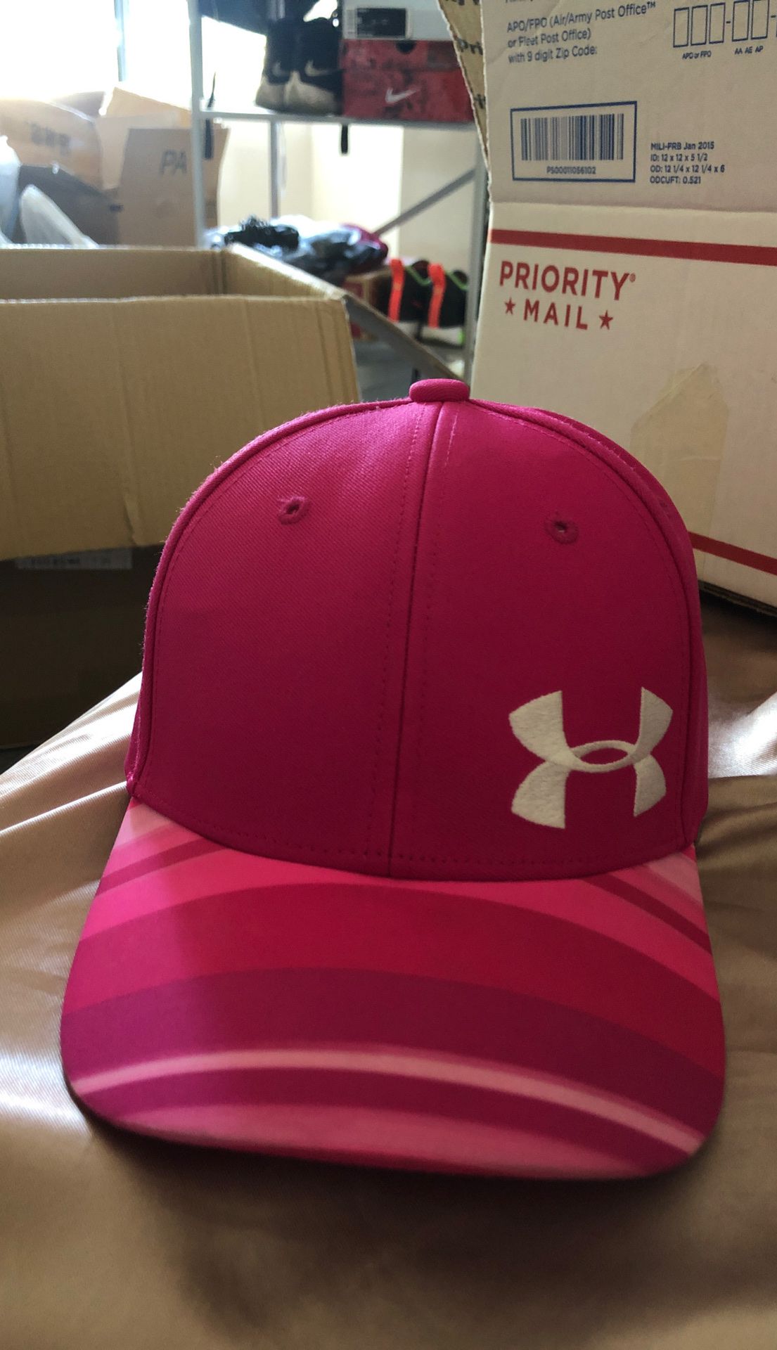Under Armour Pink Hat for running, jogging, sports